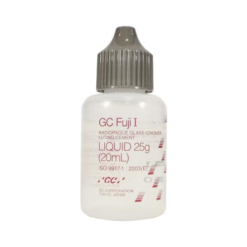 GC 901009 Fuji I Radiopaque Glass Ionomer Luting Cement Liquid 25 Gm Bottle GC 901009 Fuji I Radiopaque Glass Ionomer Luting Cement Liquid 25 Gm Bottle